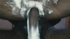 Play A massive ebony cock ravages my tight ass in a hardcore doggystyle session, making me moan like a sissy